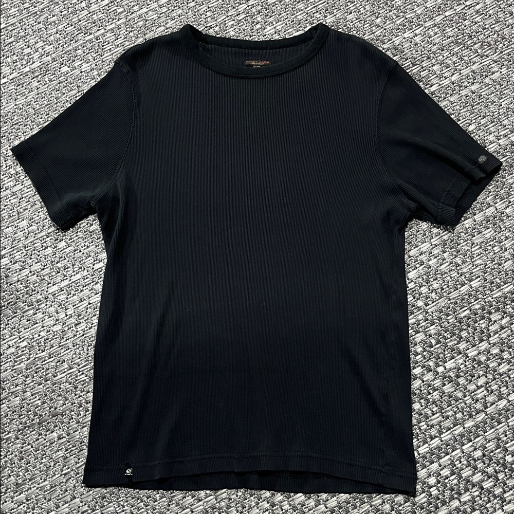 Point Zero | Men’s Black Ribbed Muscle Shirt
